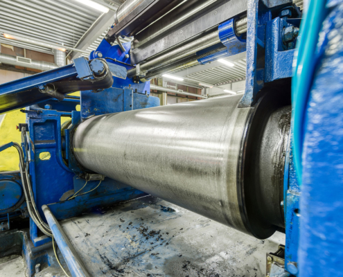 Factory for the production of conveyor belts