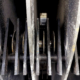 Industrial Grain Crusher Hammers Close-Up Showing Heavy-Duty Design